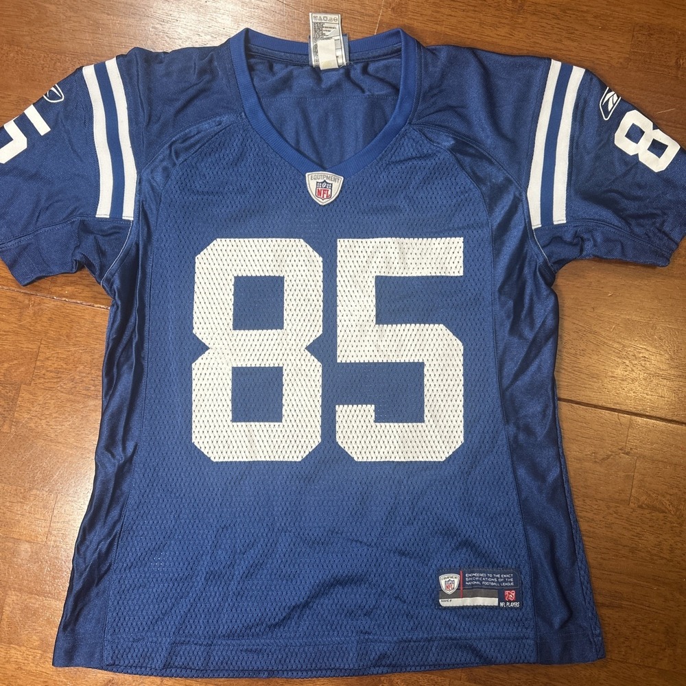 Indianapolis Colts Jersey Women's Size Small Blue NFL #85 Garçon
